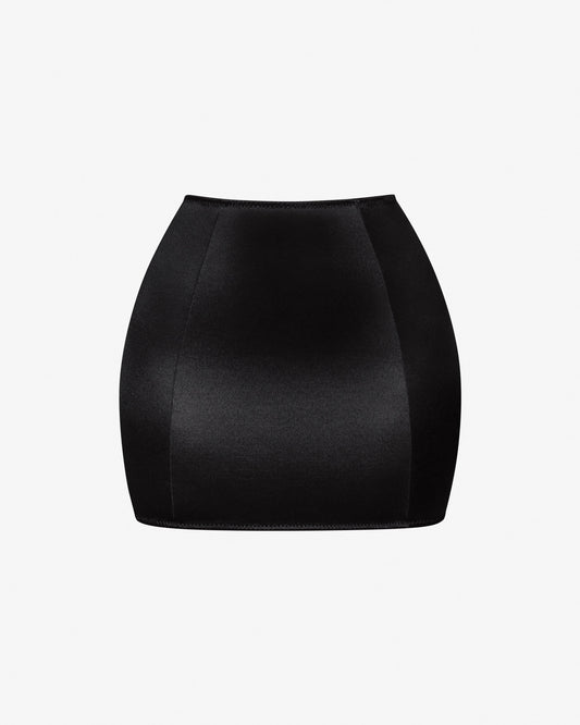 Mini skirt in satin