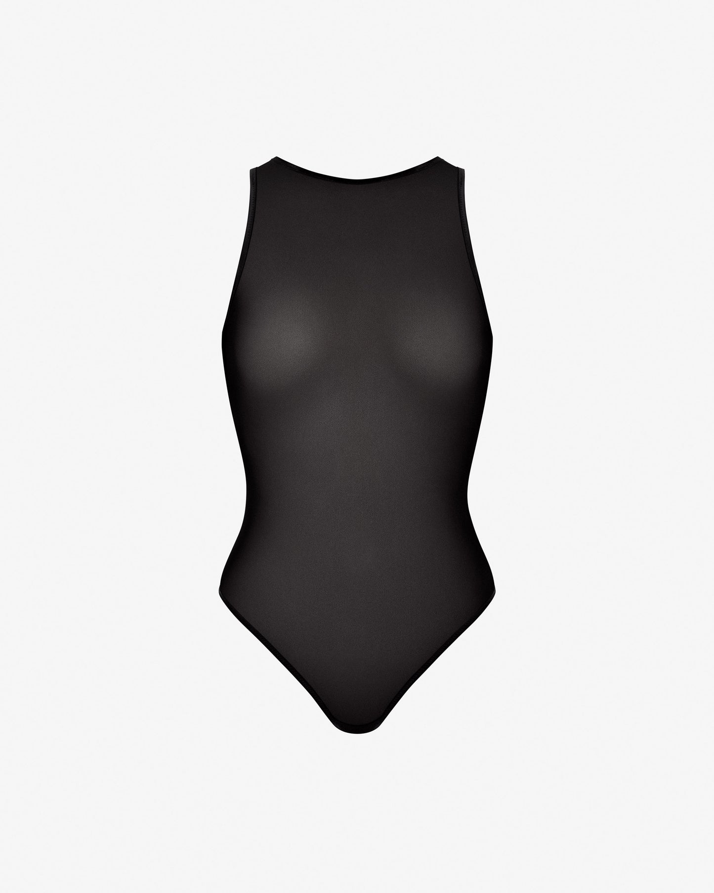 AVAMIS High neck bodysuit in tulle